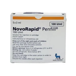 NovoRapid penfil 초속형 인슐린 3ml x 5 카트리지